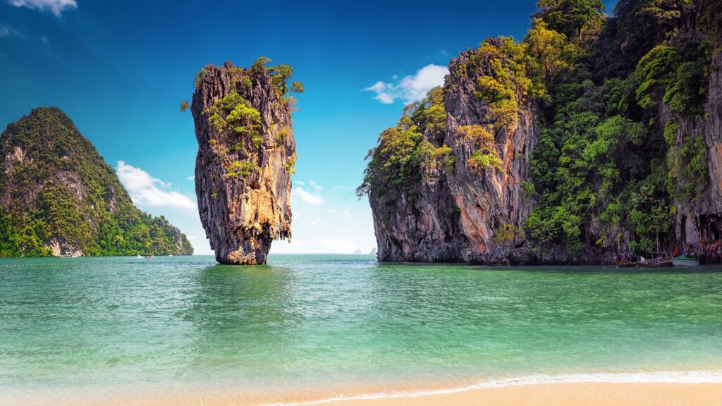 James,Bond,Island,Near,Phuket,In,Thailand.,Famous,Landmark,And